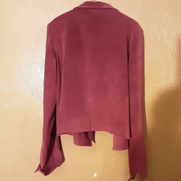 STUDIO 148 WOMENS SUEDE JACKET SIZE 14 - Picture 4 of 9